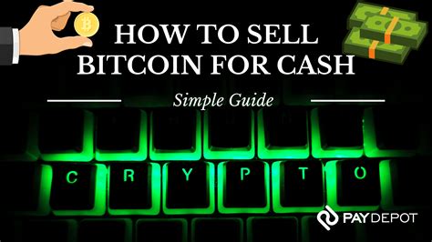 how to sell bitcoin for cash